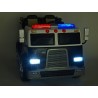 Dvojmiestný policajný bus 4x4 s 2,4 G DO, megafónom, sirénou, majákom, USB, MP3, voltmetrom, EVA kolesami