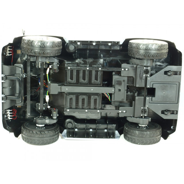 Dvojmiestný policajný bus 4x4 s 2,4 G DO, megafónom, sirénou, majákom, USB, MP3, voltmetrom, EVA kolesami