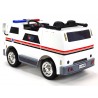 Dvojmiestný policajný bus 4x4 s 2,4 G DO, megafónom, sirénou, majákom, USB, MP3, voltmetrom, EVA kolesami