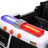 Dvojmiestný policajný bus 4x4 s 2,4 G DO, megafónom, sirénou, majákom, USB, MP3, voltmetrom, EVA kolesami