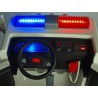 Dvojmiestný policajný bus 4x4 s 2,4 G DO, megafónom, sirénou, majákom, USB, MP3, voltmetrom, EVA kolesami