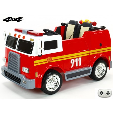 Dvojmiestný policajný bus 4x4 s 2,4 G DO, megafónom, sirénou, majákom, USB, MP3, voltmetrom, EVA kolesami