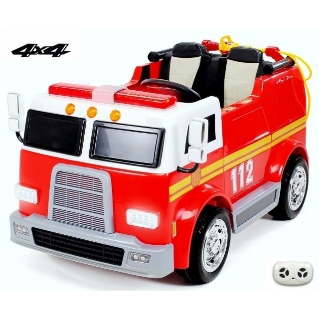 Dvojmiestný policajný bus 4x4 s 2,4 G DO, megafónom, sirénou, majákom, USB, MP3, voltmetrom, EVA kolesami