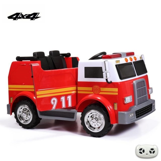 Dvojmiestný policajný bus 4x4 s 2,4 G DO, megafónom, sirénou, majákom, USB, MP3, voltmetrom, EVA kolesami