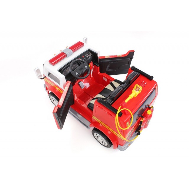 Dvojmiestný policajný bus 4x4 s 2,4 G DO, megafónom, sirénou, majákom, USB, MP3, voltmetrom, EVA kolesami