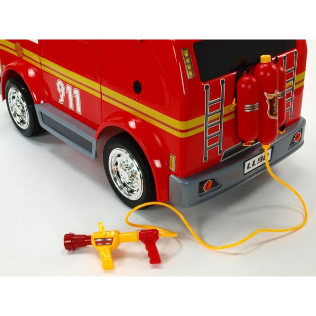 Dvojmiestný policajný bus 4x4 s 2,4 G DO, megafónom, sirénou, majákom, USB, MP3, voltmetrom, EVA kolesami