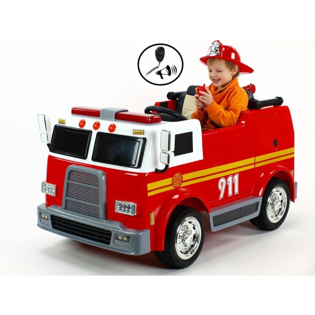 Dvojmiestný policajný bus 4x4 s 2,4 G DO, megafónom, sirénou, majákom, USB, MP3, voltmetrom, EVA kolesami