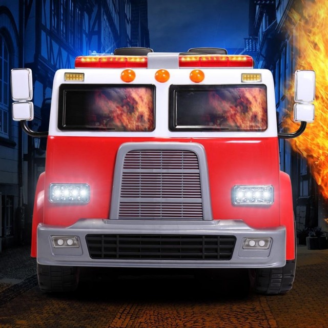 Dvojmiestný policajný bus 4x4 s 2,4 G DO, megafónom, sirénou, majákom, USB, MP3, voltmetrom, EVA kolesami