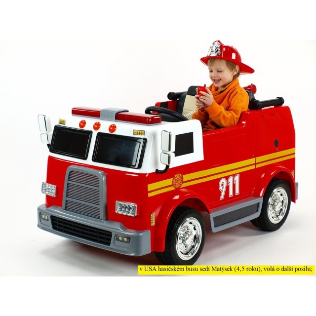 Dvojmiestný policajný bus 4x4 s 2,4 G DO, megafónom, sirénou, majákom, USB, MP3, voltmetrom, EVA kolesami