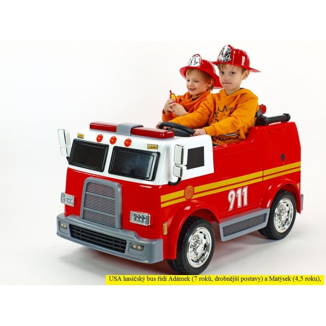 Dvojmiestný policajný bus 4x4 s 2,4 G DO, megafónom, sirénou, majákom, USB, MP3, voltmetrom, EVA kolesami