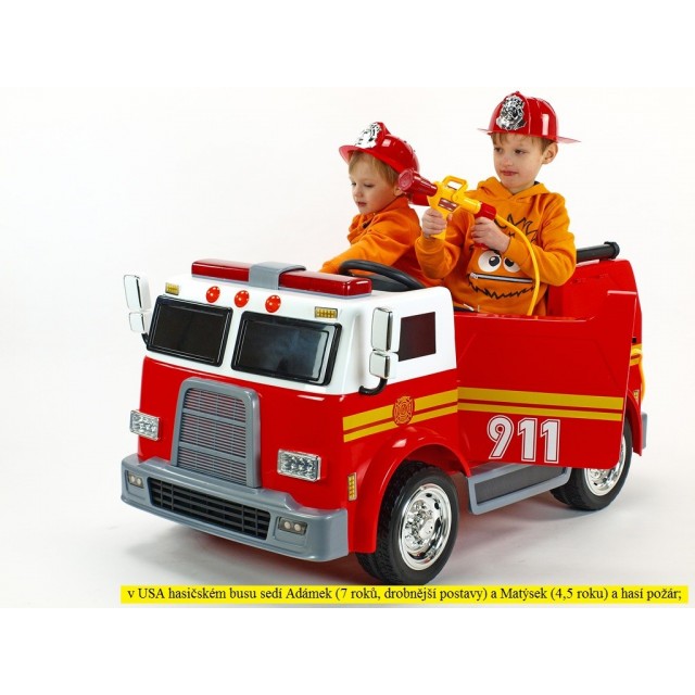 Dvojmiestný policajný bus 4x4 s 2,4 G DO, megafónom, sirénou, majákom, USB, MP3, voltmetrom, EVA kolesami