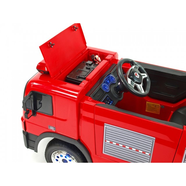 Dvojmiestný policajný bus 4x4 s 2,4 G DO, megafónom, sirénou, majákom, USB, MP3, voltmetrom, EVA kolesami