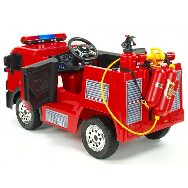 Dvojmiestný policajný bus 4x4 s 2,4 G DO, megafónom, sirénou, majákom, USB, MP3, voltmetrom, EVA kolesami