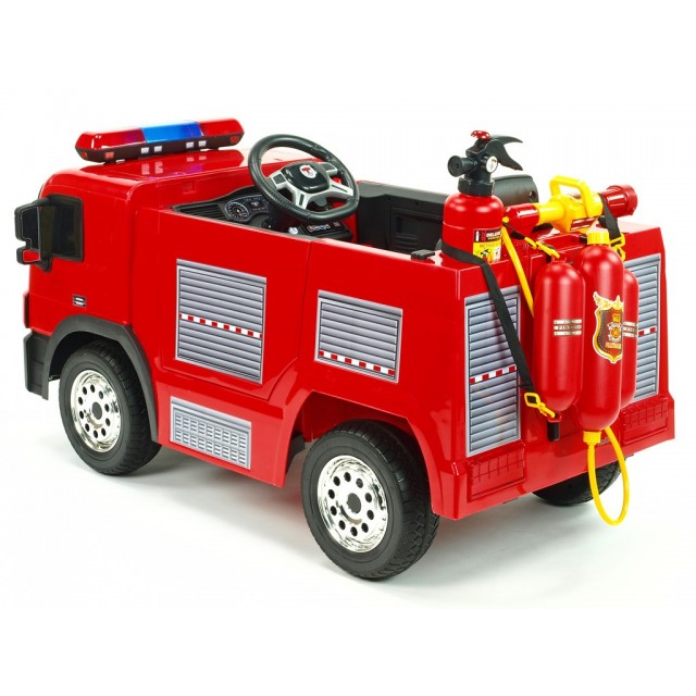 Dvojmiestný policajný bus 4x4 s 2,4 G DO, megafónom, sirénou, majákom, USB, MP3, voltmetrom, EVA kolesami