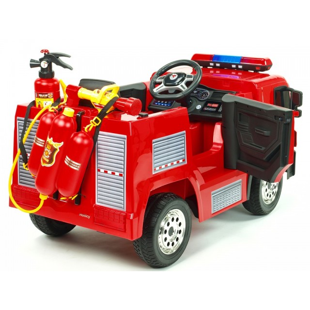 Dvojmiestný policajný bus 4x4 s 2,4 G DO, megafónom, sirénou, majákom, USB, MP3, voltmetrom, EVA kolesami