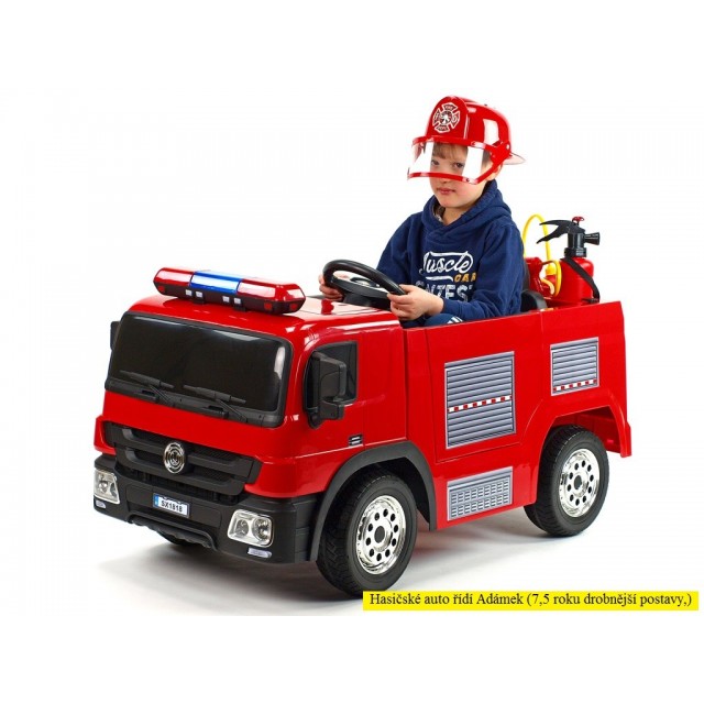 Dvojmiestný policajný bus 4x4 s 2,4 G DO, megafónom, sirénou, majákom, USB, MP3, voltmetrom, EVA kolesami