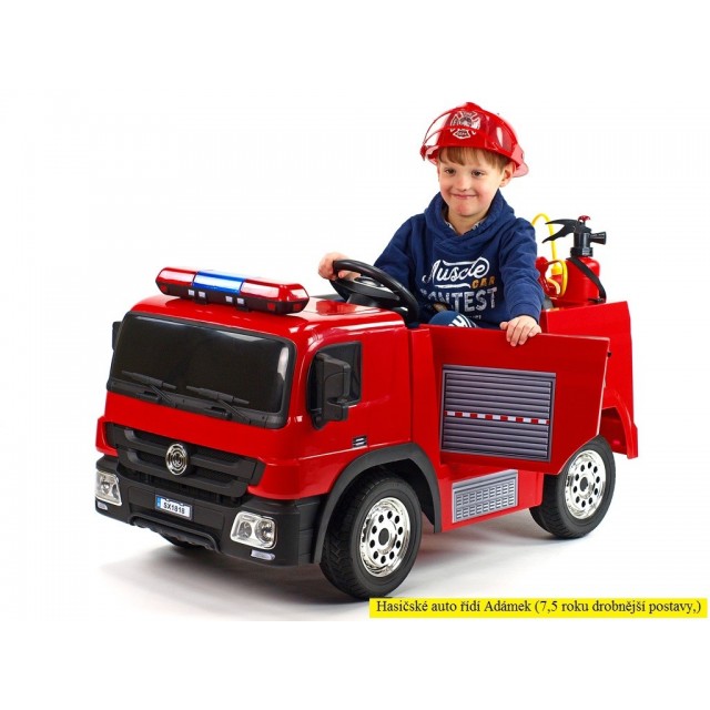 Dvojmiestný policajný bus 4x4 s 2,4 G DO, megafónom, sirénou, majákom, USB, MP3, voltmetrom, EVA kolesami