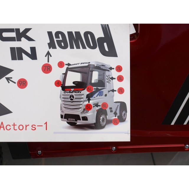 Elektrické auticko tahač Mercedes Actros 4x4