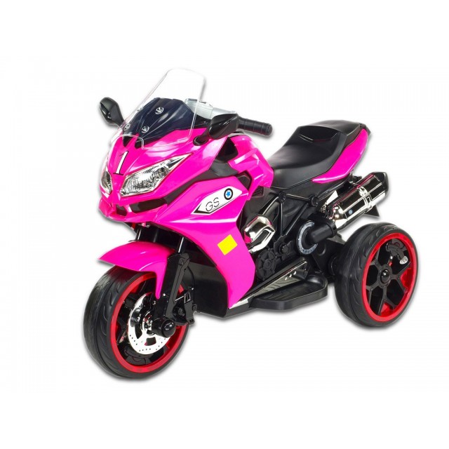Motorka - Tricykl Dragon s osvetlenými kolesami,motor 2x6V,pérovanie nápravy,digiplayer USB,Mp3,voltmetrom,LED osvetlenie,modrá