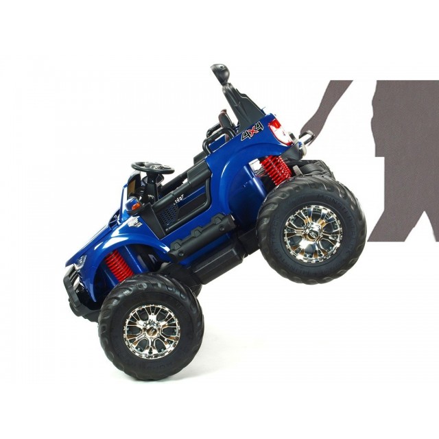 Ford Ranger Monster Truck 4x4, EVA kolesá, 2,4G DO, bluetooth, FM, USB, TF, otváracie dvere a kapota, čierna metalíza