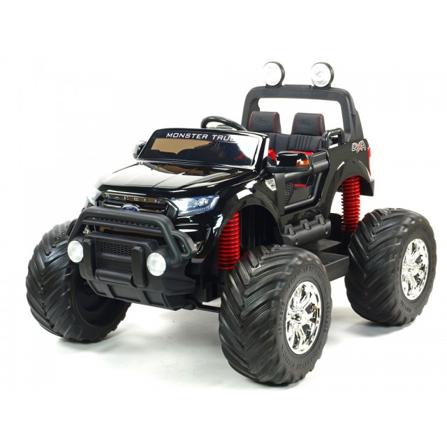 Ford Ranger Monster Truck 4x4, EVA kolesá, 2,4G DO, bluetooth, FM, USB, TF, otváracie dvere a kapota, čierna metalíza