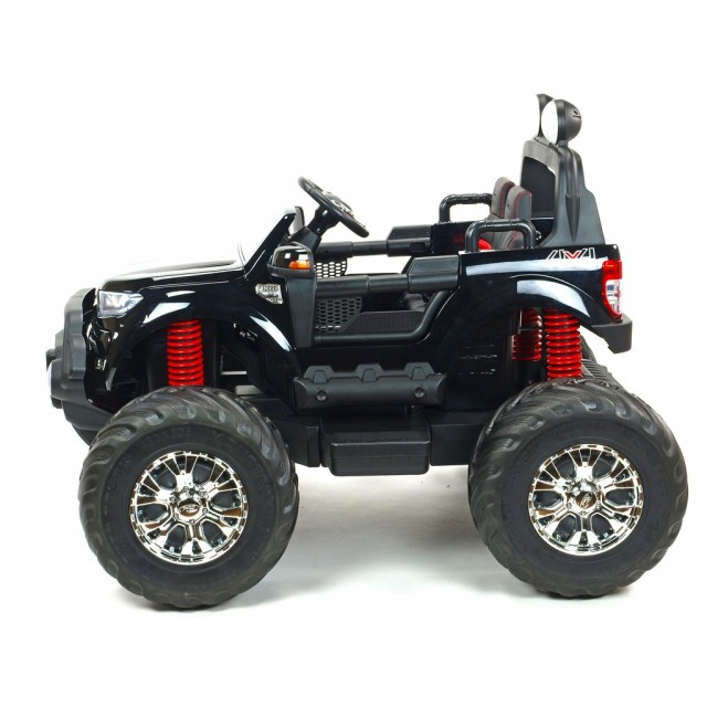 Ford Ranger Monster Truck 4x4, EVA kolesá, 2,4G DO, bluetooth, FM, USB, TF, otváracie dvere a kapota, čierna metalíza