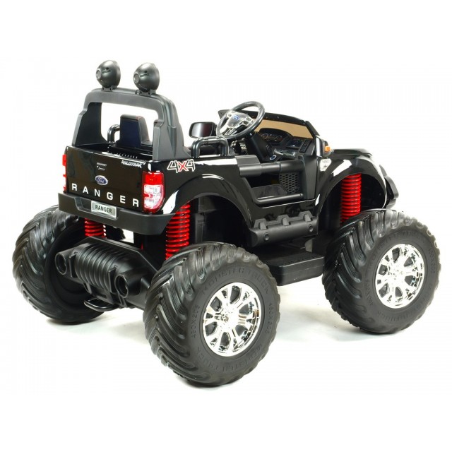 Ford Ranger Monster Truck 4x4, EVA kolesá, 2,4G DO, bluetooth, FM, USB, TF, otváracie dvere a kapota, čierna metalíza