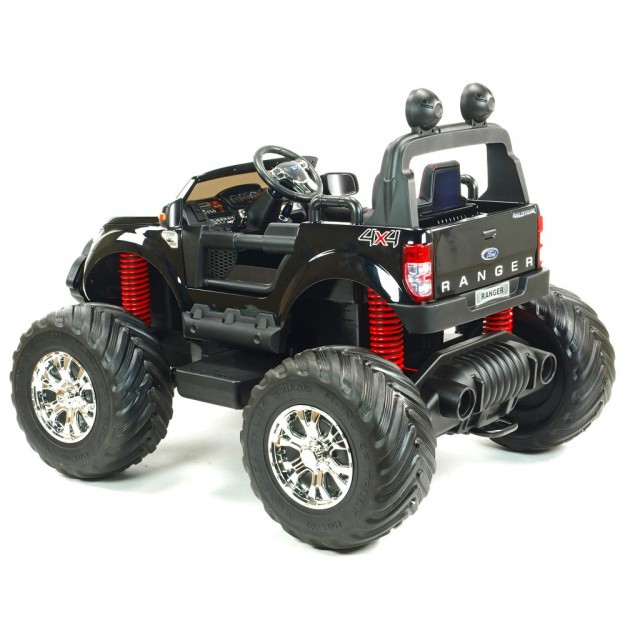 Ford Ranger Monster Truck 4x4, EVA kolesá, 2,4G DO, bluetooth, FM, USB, TF, otváracie dvere a kapota, čierna metalíza