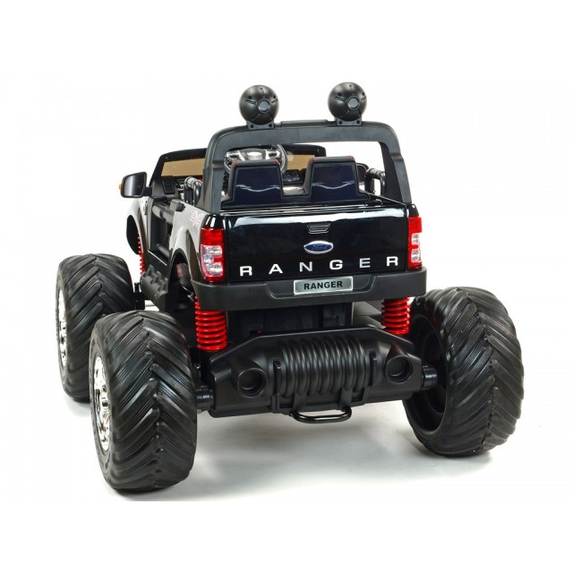 Ford Ranger Monster Truck 4x4, EVA kolesá, 2,4G DO, bluetooth, FM, USB, TF, otváracie dvere a kapota, čierna metalíza