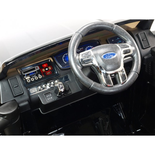 Ford Ranger Monster Truck 4x4, EVA kolesá, 2,4G DO, bluetooth, FM, USB, TF, otváracie dvere a kapota, čierna metalíza