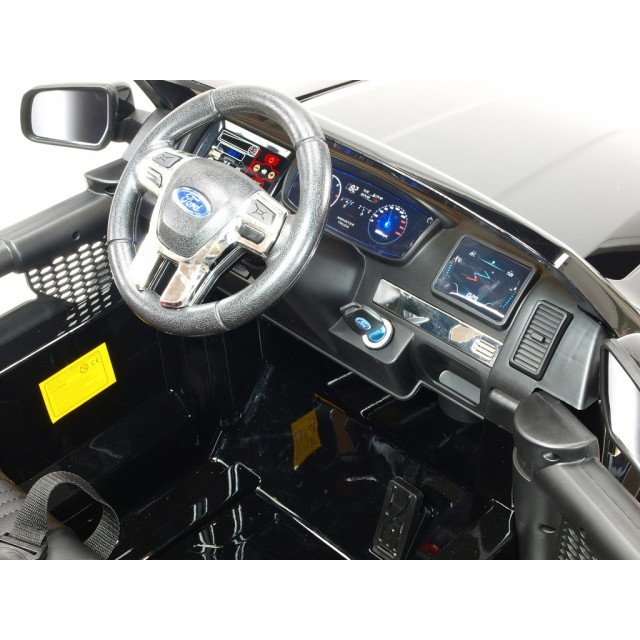 Ford Ranger Monster Truck 4x4, EVA kolesá, 2,4G DO, bluetooth, FM, USB, TF, otváracie dvere a kapota, čierna metalíza