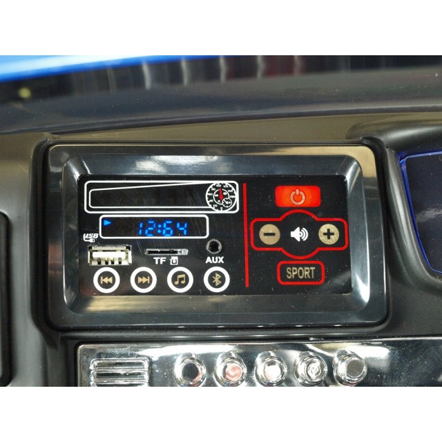 Ford Ranger Monster Truck 4x4, EVA kolesá, 2,4G DO, bluetooth, FM, USB, TF, otváracie dvere a kapota, čierna metalíza