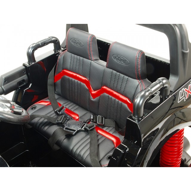 Ford Ranger Monster Truck 4x4, EVA kolesá, 2,4G DO, bluetooth, FM, USB, TF, otváracie dvere a kapota, čierna metalíza