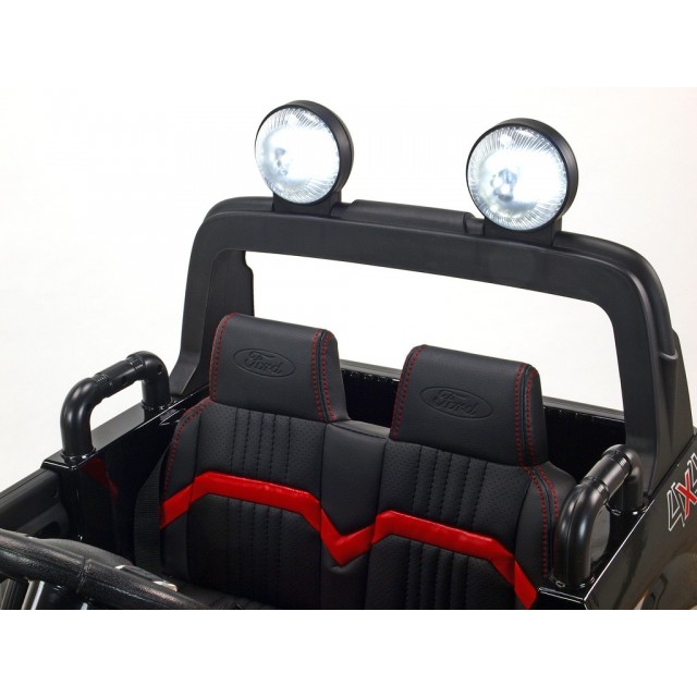 Ford Ranger Monster Truck 4x4, EVA kolesá, 2,4G DO, bluetooth, FM, USB, TF, otváracie dvere a kapota, čierna metalíza