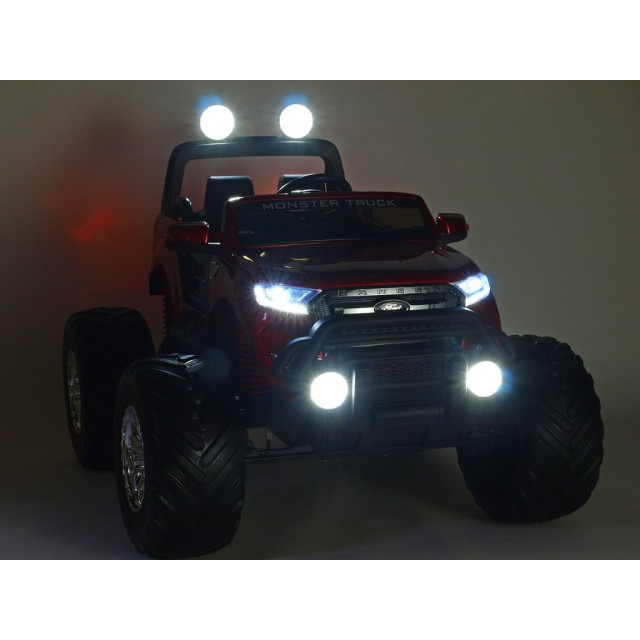 Ford Ranger Monster Truck 4x4, EVA kolesá, 2,4G DO, bluetooth, FM, USB, TF, otváracie dvere a kapota, čierna metalíza