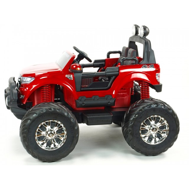 Ford Ranger Monster Truck 4x4, EVA kolesá, 2,4G DO, bluetooth, FM, USB, TF, otváracie dvere a kapota, čierna metalíza