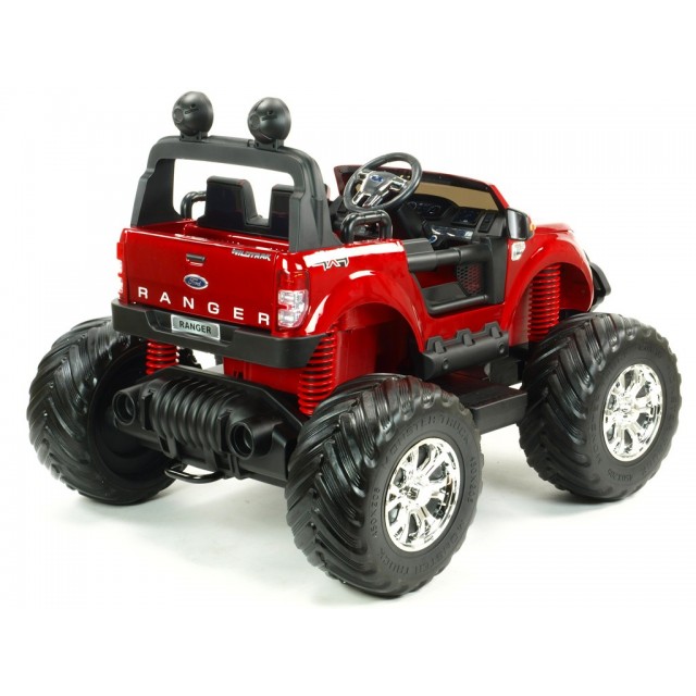 Ford Ranger Monster Truck 4x4, EVA kolesá, 2,4G DO, bluetooth, FM, USB, TF, otváracie dvere a kapota, čierna metalíza