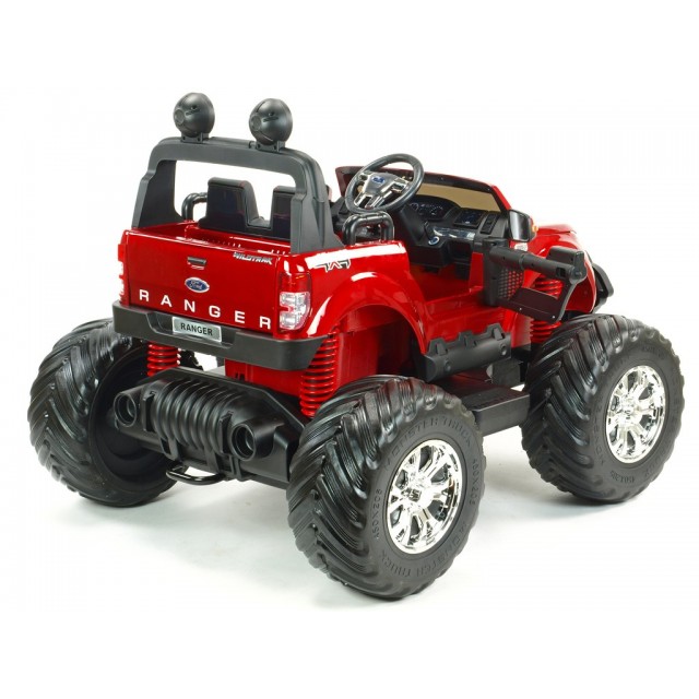 Ford Ranger Monster Truck 4x4, EVA kolesá, 2,4G DO, bluetooth, FM, USB, TF, otváracie dvere a kapota, čierna metalíza