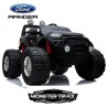 Ford Ranger Monster Truck 4x4, EVA kolesá, 2,4G DO, bluetooth, FM, USB, TF, otváracie dvere a kapota, čierna metalíza