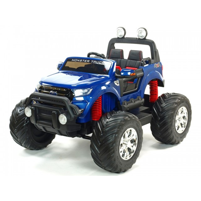 Ford Ranger Monster Truck 4x4, EVA kolesá, 2,4G DO, bluetooth, FM, USB, TF, otváracie dvere a kapota, čierna metalíza
