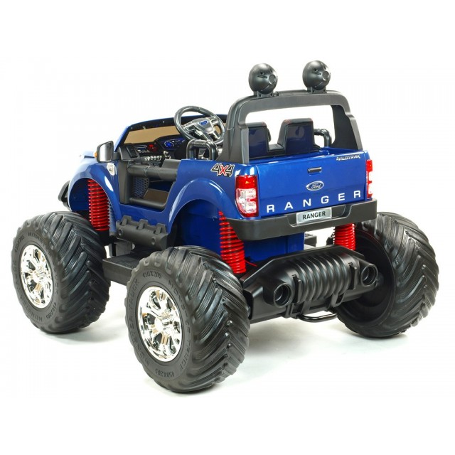 Ford Ranger Monster Truck 4x4, EVA kolesá, 2,4G DO, bluetooth, FM, USB, TF, otváracie dvere a kapota, čierna metalíza