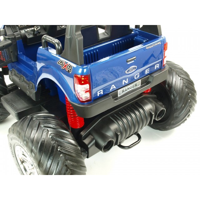 Ford Ranger Monster Truck 4x4, EVA kolesá, 2,4G DO, bluetooth, FM, USB, TF, otváracie dvere a kapota, čierna metalíza