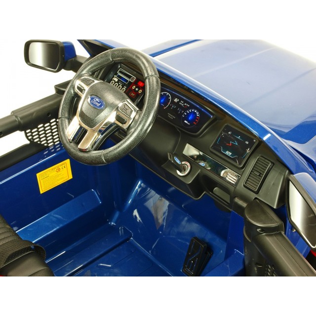 Ford Ranger Monster Truck 4x4, EVA kolesá, 2,4G DO, bluetooth, FM, USB, TF, otváracie dvere a kapota, čierna metalíza