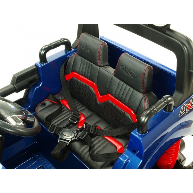 Ford Ranger Monster Truck 4x4, EVA kolesá, 2,4G DO, bluetooth, FM, USB, TF, otváracie dvere a kapota, čierna metalíza