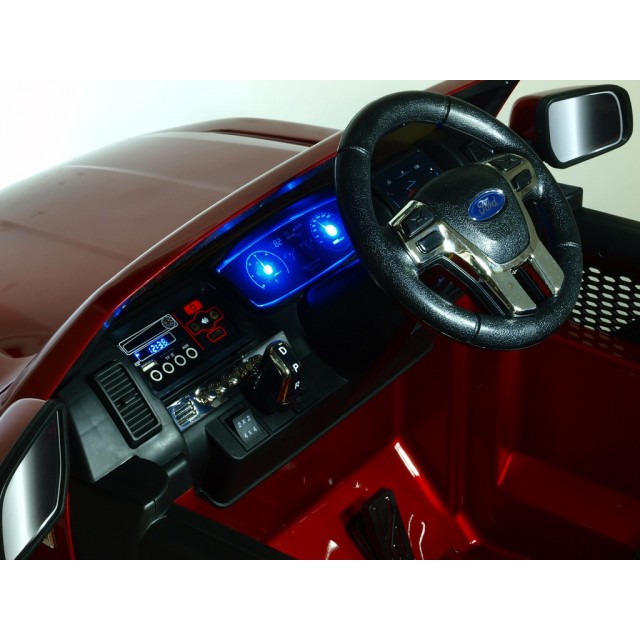 Ford Ranger Monster Truck 4x4, EVA kolesá, 2,4G DO, bluetooth, FM, USB, TF, otváracie dvere a kapota, čierna metalíza