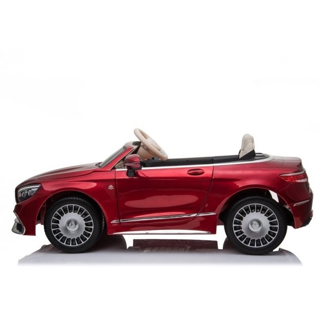 Elektrické autíčko Mercedes Maybach - červené - lakované, 2x45W, predné LED svetlá, DO
