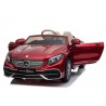 Elektrické autíčko Mercedes Maybach - červené - lakované, 2x45W, predné LED svetlá, DO