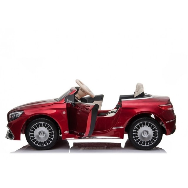 Elektrické autíčko Mercedes Maybach - červené - lakované, 2x45W, predné LED svetlá, DO