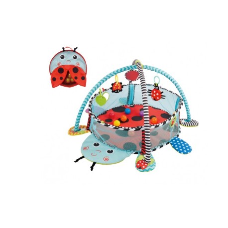Vzdelávaciá hracia deka s 30 loptičkami ECO TOYS - Korytnačka