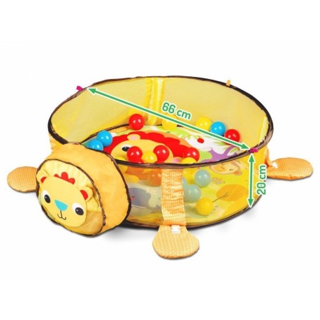 Vzdelávaciá hracia deka s 30 loptičkami ECO TOYS - Korytnačka